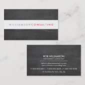 頭が切れる男らしモダン型レイアウト 名刺 (正面/裏面)