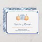 頭が切れる秋かぼちゃ住所変更 案内状 (正面/裏面)