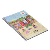 頭が切れる読ペンギンパーソナライズされたキッズノート ノートブック (右側)