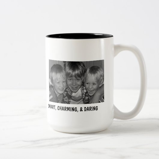 頭が切れる魅了する、及び敢えてする100_199312、祖母… ツートーンマグカップ (右)