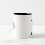 頭が切れる鳥 ツートーンマグカップ (中央)