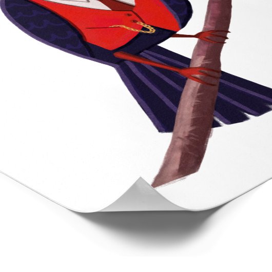 頭が切れる鳥 ポスター (角)