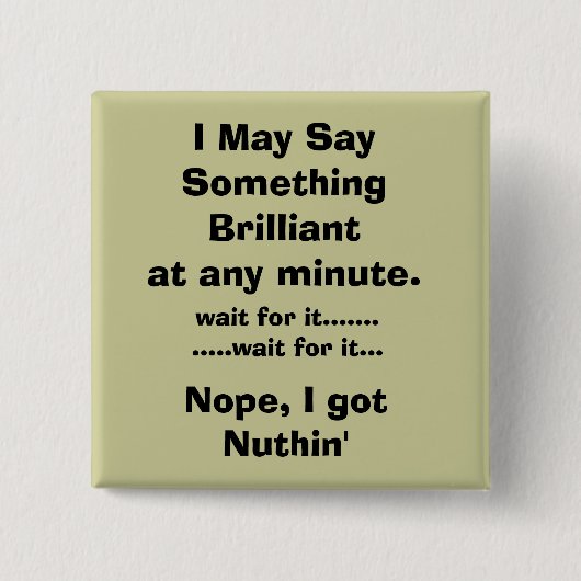 頭が切れる 缶バッジ (正面)