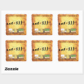 頭が切れるCavewoman: Do Science 救 Humans Stickers スクエアシール (シート)