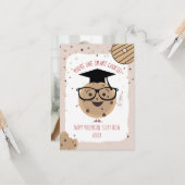 頭が切れるCookieクラスルーム写真バレンタイン カード (正面/裏面インサイチュ)