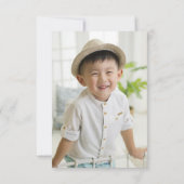 頭が切れるCookieクラスルーム写真バレンタイン カード (裏面)