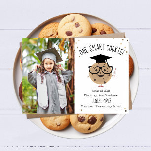 頭が切れるCookieフォトキッズ卒業発表 カード