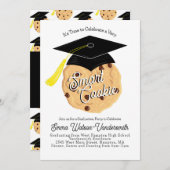 頭が切れるCookie卒業パーティー招待状 招待状 (正面/裏面)