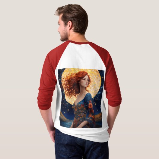 頭が切れるtシャ男性へツ tシャツ (裏面フル)