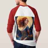 頭が切れるtシャ男性へツ tシャツ (裏面)