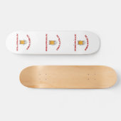 頭が多すぎる – ビール スケートボード (横)