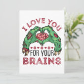頭が好きだからあなたを愛してる ゾンビバレンタインデー シーズンカード (スタンド正面)