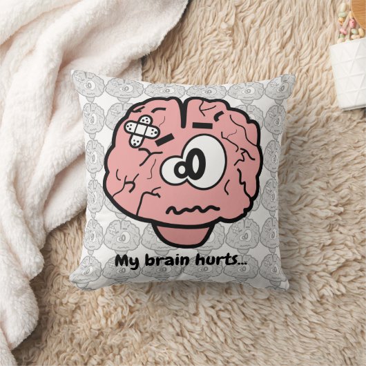 頭が痛い クッション (ブランケット)