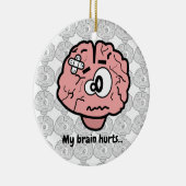 頭が痛い セラミックオーナメント (右)