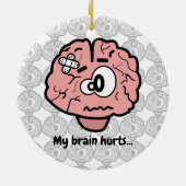 頭が痛い セラミックオーナメント (裏面)