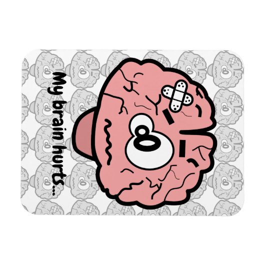 頭が痛い マグネット (横)