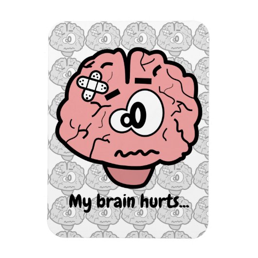 頭が痛い マグネット (縦)