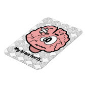 頭が痛い マグネット (左側)