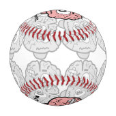 頭が痛い 野球ボール (裏面)