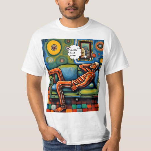 頭が痛む Tシャツ (正面)