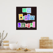 頭が痛数々のい ポスター (キッチン)