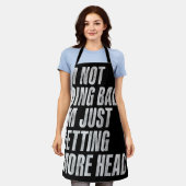 頭が禿げないから頭が上がってるだけだ エプロン (着用した状態)