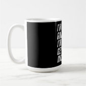 頭が禿げないから頭が上がってるだけだ コーヒーマグカップ (左)