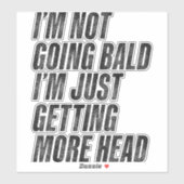 頭が禿げないから頭が上がってるだけだ シール (シート)