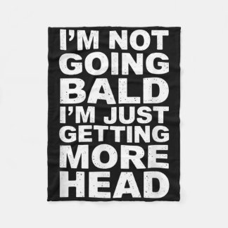 頭が禿げないから頭が上がってるだけだ フリースブランケット