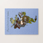 頭が飛び出す ジグソーパズル (横)