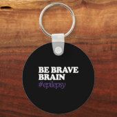頭で勇敢な#Epilepsyてんかん認識度ノヴェム キーホルダー (正面)