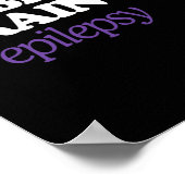 頭で勇敢な#Epilepsyてんかん認識度ノヴェム ポスター (角)