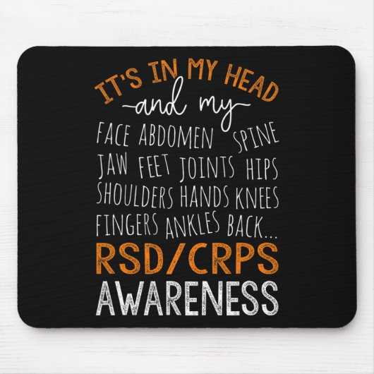 頭と体戦士Rsd Crps認識度 マウスパッド (正面)