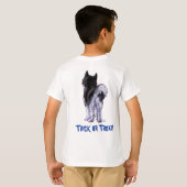 頭と尾のハスキーこれは私の衣装 Tシャツ (裏面フル)