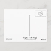 頭と尾キャメルパターン青 ポストカード (裏面)