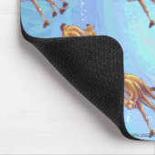 頭と尾キャメルパターン青 マウスパッド (コーナー)