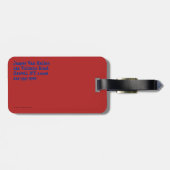 頭と尾ジンジャーキャットクリスマスパターン ラゲッジタグ (裏面横)