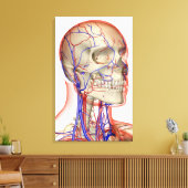 頭と首の動脈と静脈 キャンバスプリント (インサイチュ (リビング))