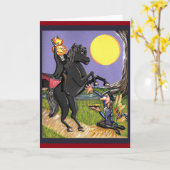 頭なし馬人一幅クレーンのグリーティングカード カード (黄色い花)