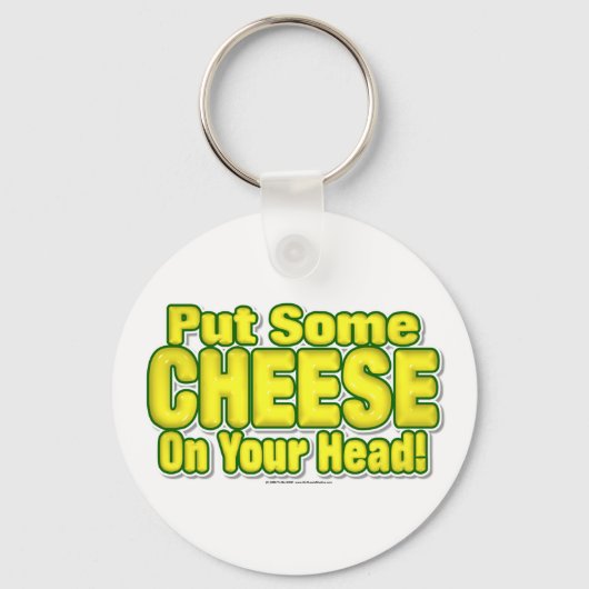頭にチーズを乗せろ！ キーホルダー (正面)
