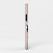 頭に毛がカラフルのった可愛いラマ Case-Mate iPhoneケース (裏面/右)