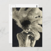 頭に羽根が生えた ポストカード (正面/裏面)