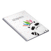 頭に羽根をつけたユーモアたっぷりのラッコ ノートブック (右側)