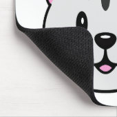 頭に花を咲かせたかわいい漫画ネコ マウスパッド (コーナー)