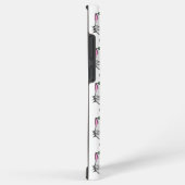 頭に花を咲かせたかわいい漫画ネコ SAMSUNG GALAXYケース (右側面)