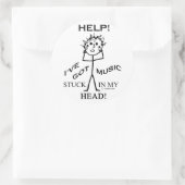 頭に詰まった音楽 ラウンドシール (バッグ)