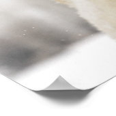 頭に雪を乗せた馬 ポスター (角)