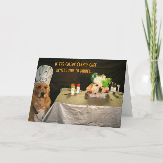 頭のないハロウィン カード (正面)