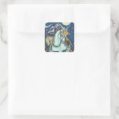 頭のない馬のゴシックの魔女、ユニコーン、フクロウ スクエアシール (バッグ)