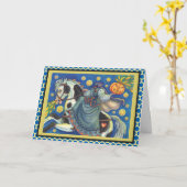 頭のない馬の女性グリーティングノートカードの詩 カード (黄色い花)